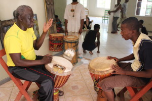 Medoune "Papa Dame" Gueye Teaching Djembe Technique